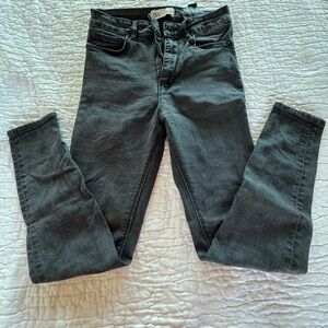 Zara Dark Gray/Black Skinny Jeans Modern Fit Size 6